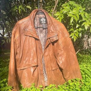 Vintage American Outerwear Brown Leather Suede Jacket